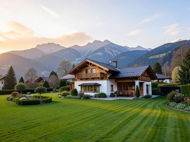 Verschneites Landhaus mit großem Grundstück im Allgäu, Symbolbild für Hausmeisterservice Allgäu